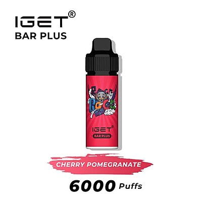 Iget Bar Plus Pods 6000 Cherry Pomegranate