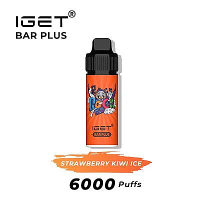 Iget Bar Plus Pods 6000 Strawberry Kiwi Ice