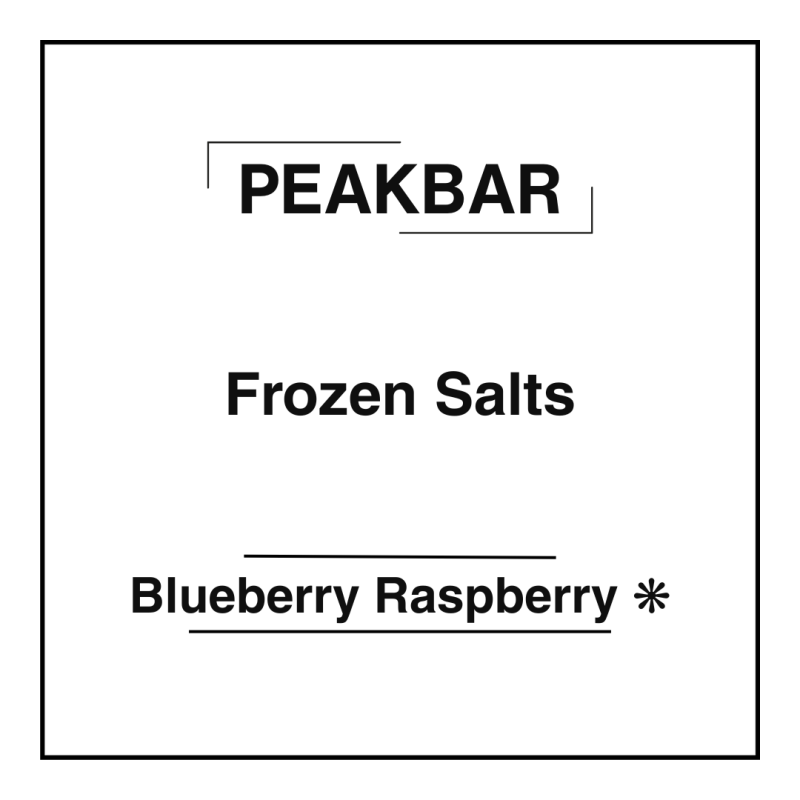 Peakbar Frozen Salts Blueberry Raspberry