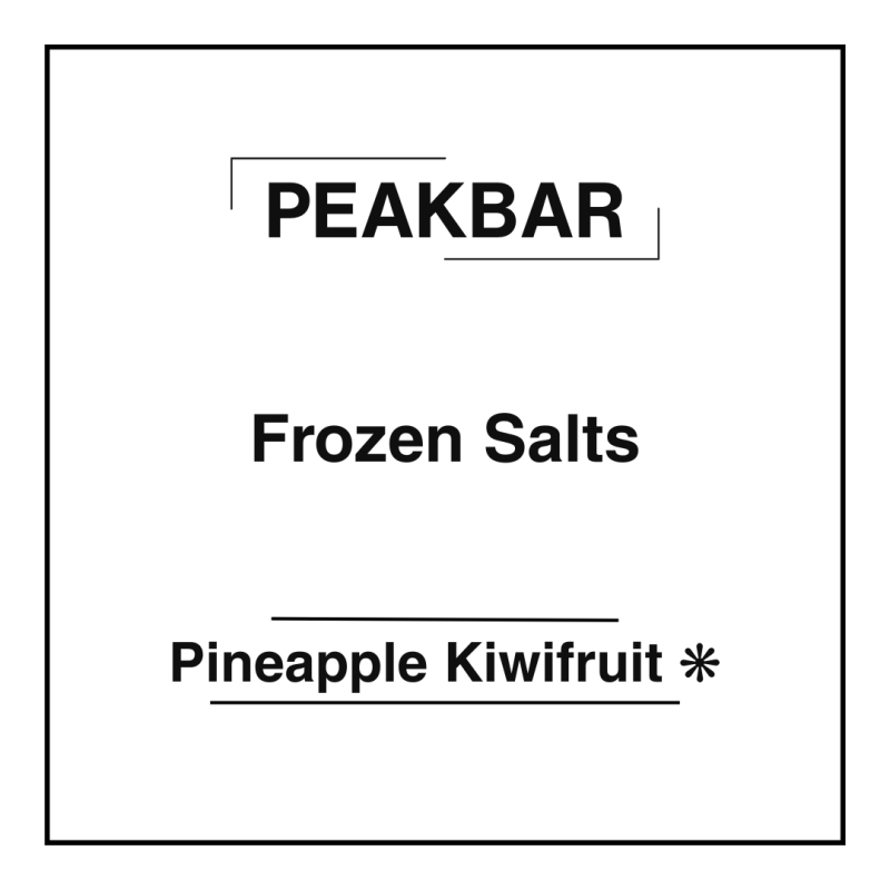Peakbar Frozen Salts Pineapple Kiwifruit