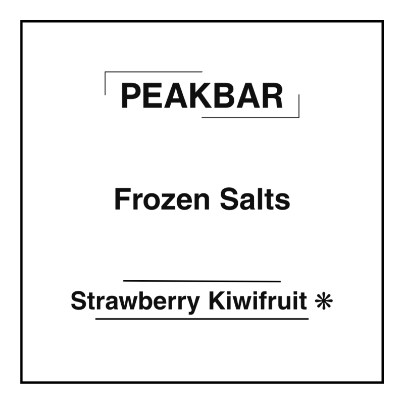 Peakbar Frozen Salts Strawberry Kiwifruit