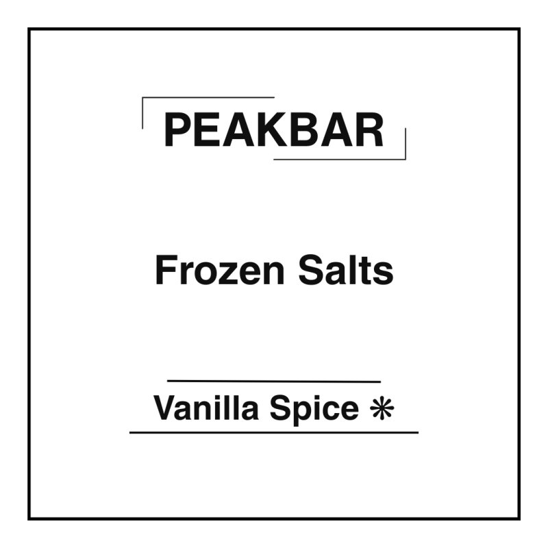 Peakbar Frozen Salts Vanilla Spice