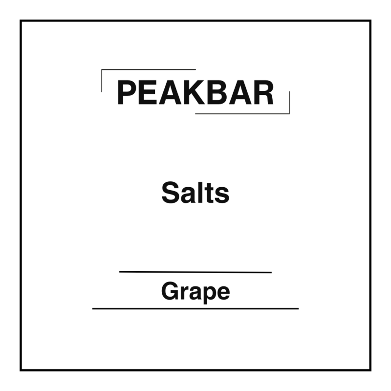 Peakbar Salts Grape