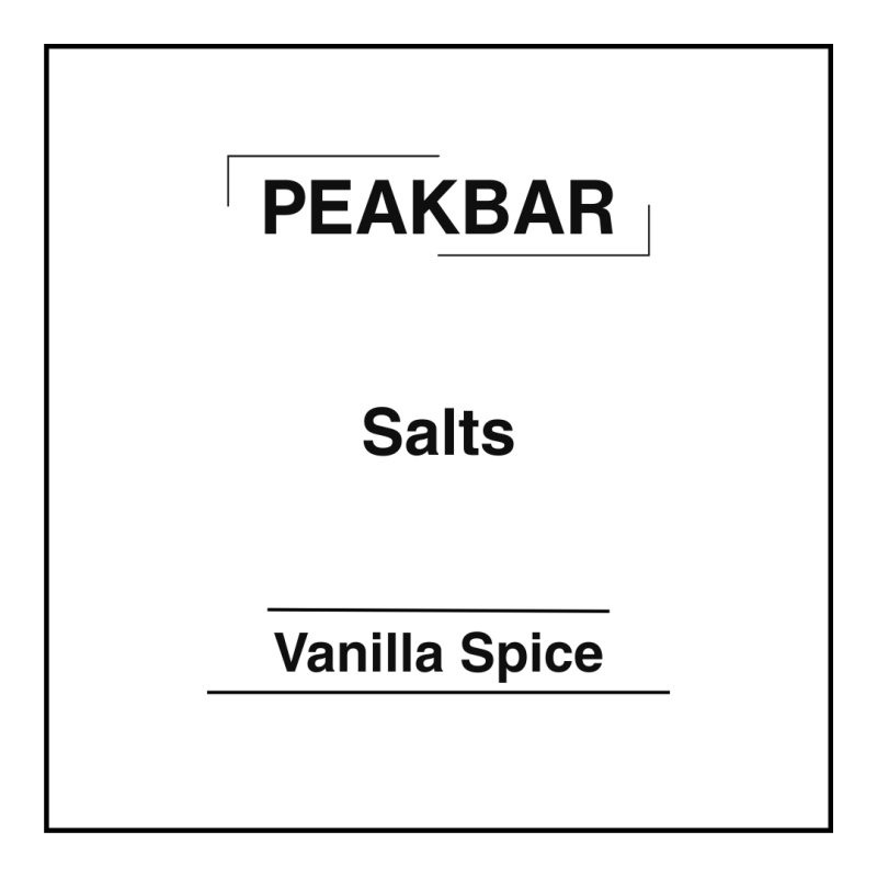 Peakbar Salts Vanilla Spice