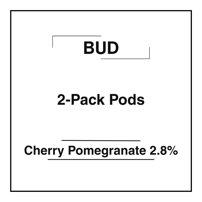 Bud 2-Pack Pods Cherry Pomegranate 2.8%