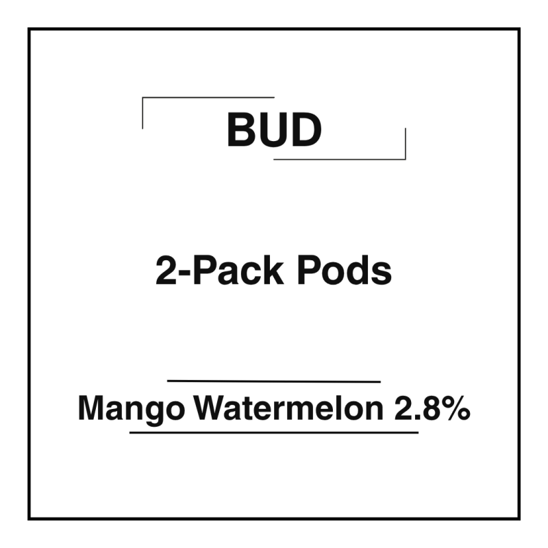 Bud 2-Pack Pods Mango Watermelon 2.8%