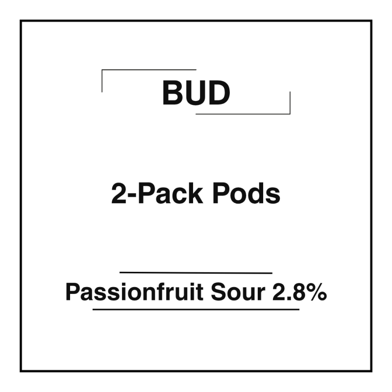 Bud 2-Pack Pods Passionfruit Sour 2.8%