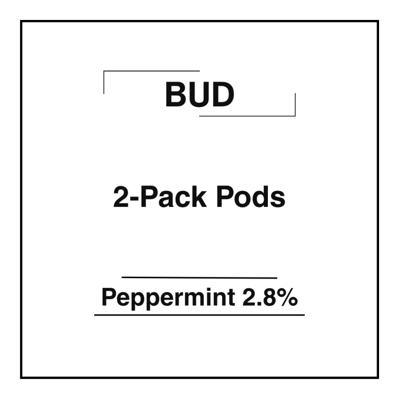 Bud 2-Pack Pods Spearmint 2.8%