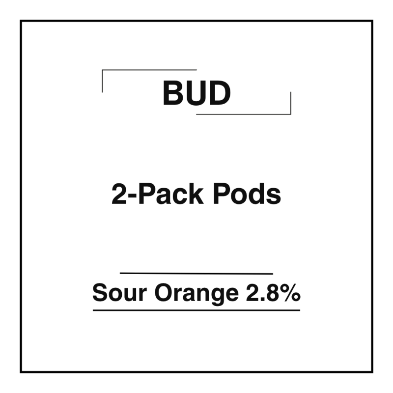 Bud 2-Pack Pods Sour Orange 2.8%