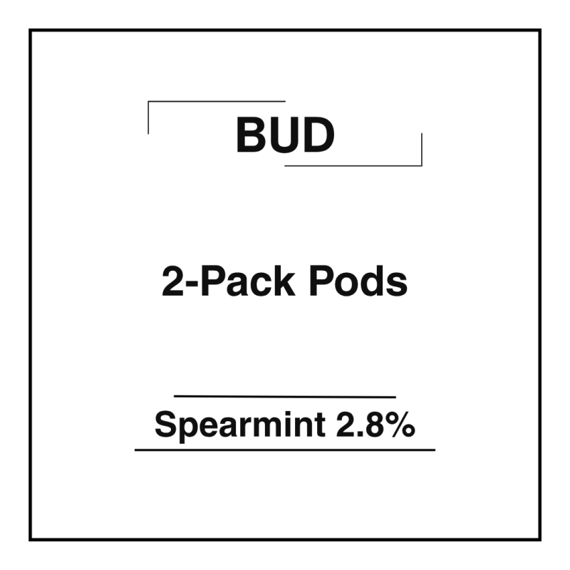 Bud 2-Pack Pods Spearmint 2.8%