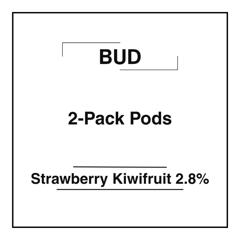 Bud 2-Pack Pods Strawberry Kiwifruit 2.8%