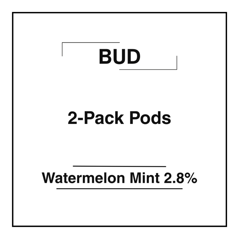 Bud 2-Pack Pods Watermelon Mint 2.8%