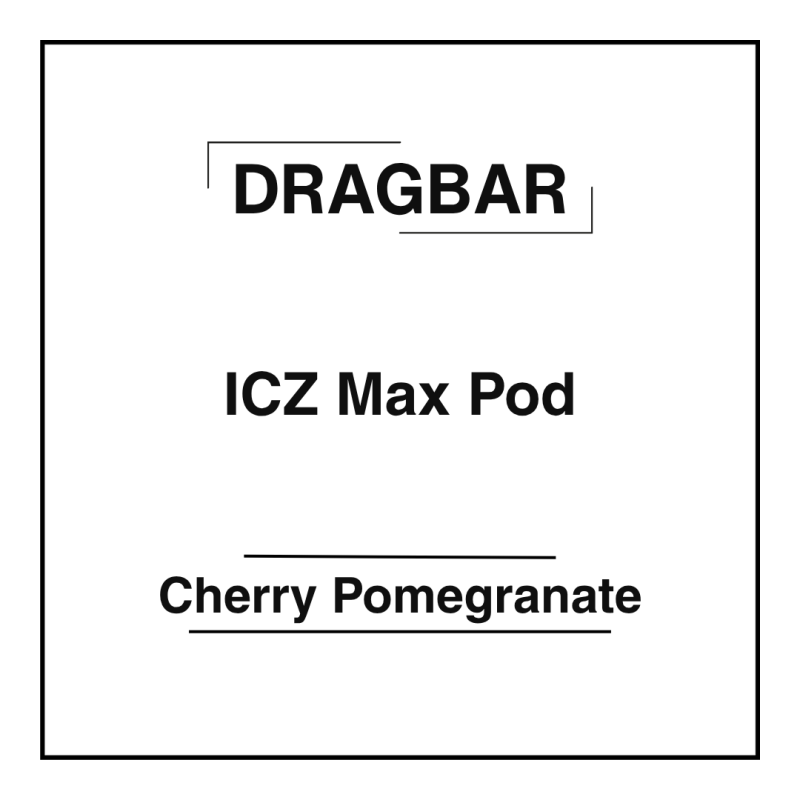 DRAGBAR ICZ Max Pod Cherry Pomegranate