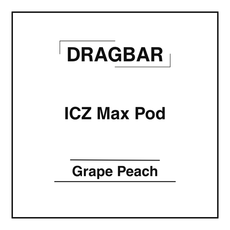 DRAGBAR ICZ Max Pod Grape Peach