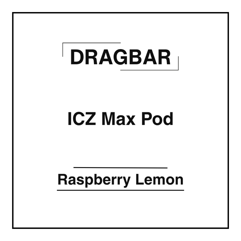 DRAGBAR ICZ Max Pod Raspberry Lemon