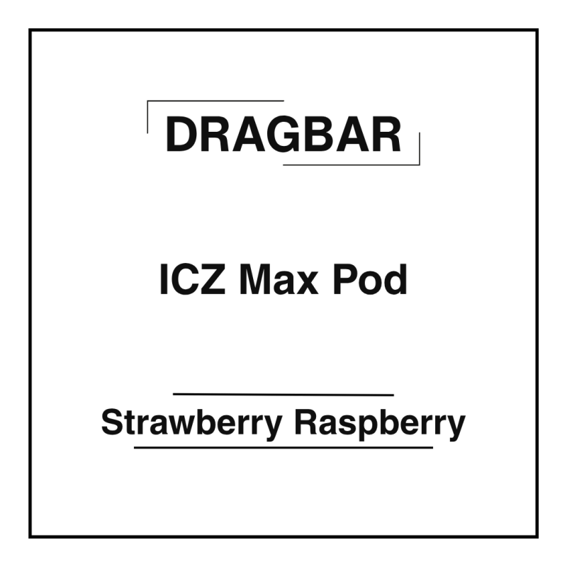 DRAGBAR ICZ Max Pod Strawberry Raspberry