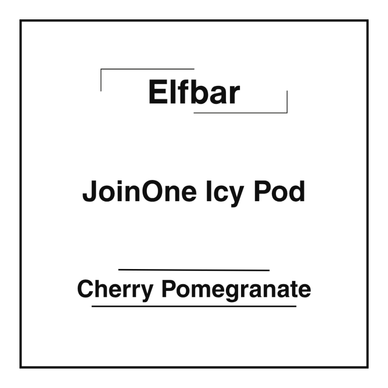 Elfbar JoinOne Icy Pod Cherry Pomegranate