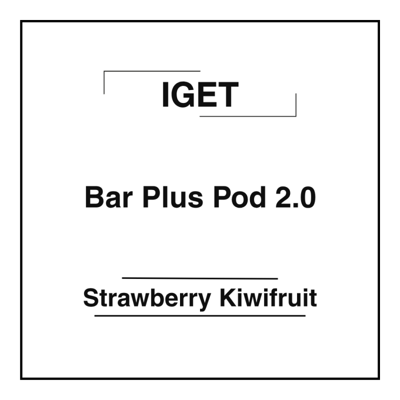 Iget Bar Plus Pod 2.0 Strawberry Kiwifruit (Strawberry Kiwi Ice)