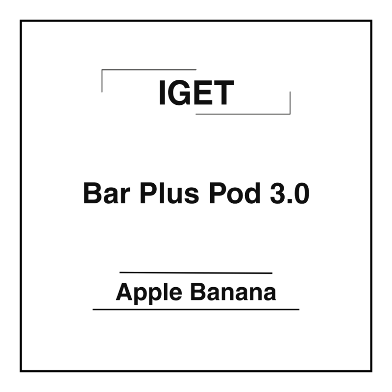 Iget Bar Plus Pod 3.0 Apple Banana