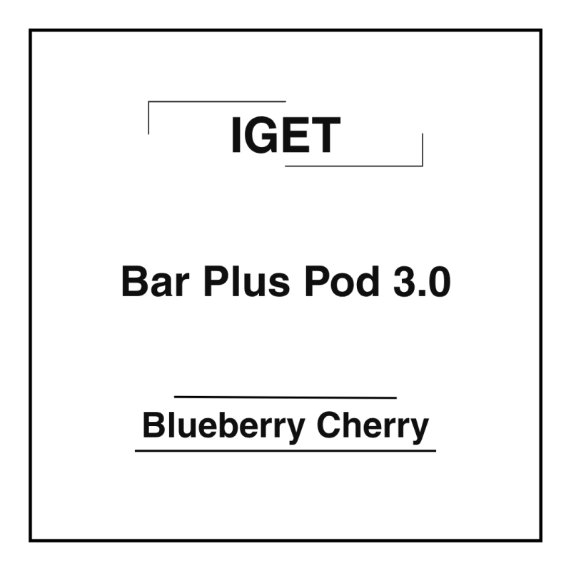 Iget Bar Plus Pod 3.0 Blueberry Cherry
