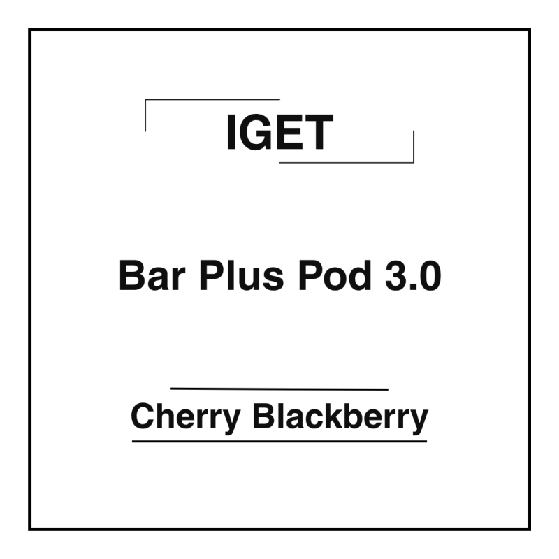 Iget Bar Plus Pod 3.0 Cherry Blackberry