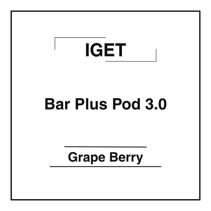Iget Bar Plus Pod 3.0 Grape Berry