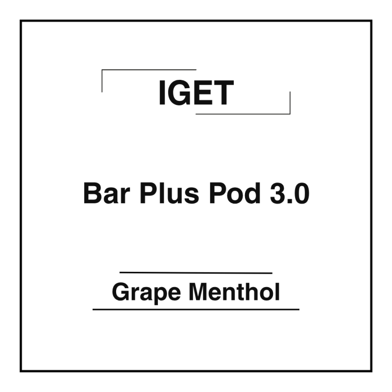 Iget Bar Plus Pod 3.0 Grape Menthol