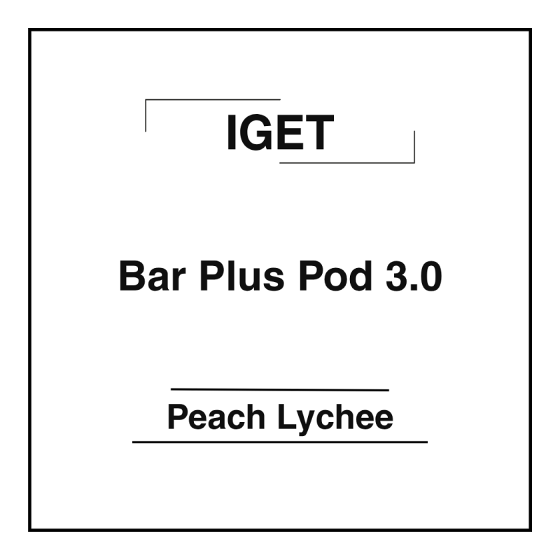 Iget Bar Plus Pod 3.0 Peach Lychee