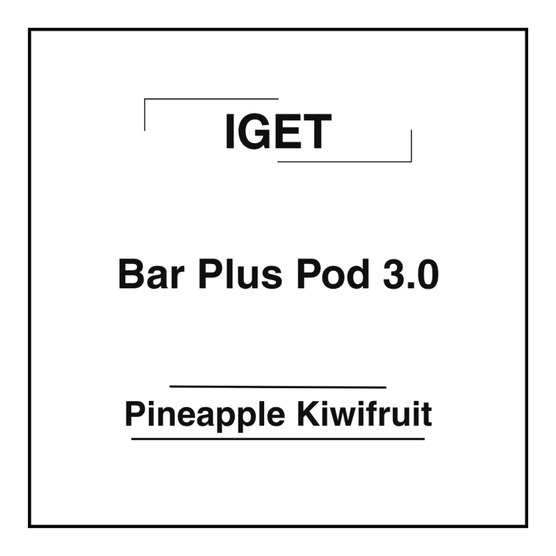 Iget Bar Plus Pod 3.0 Pineapple Kiwifruit