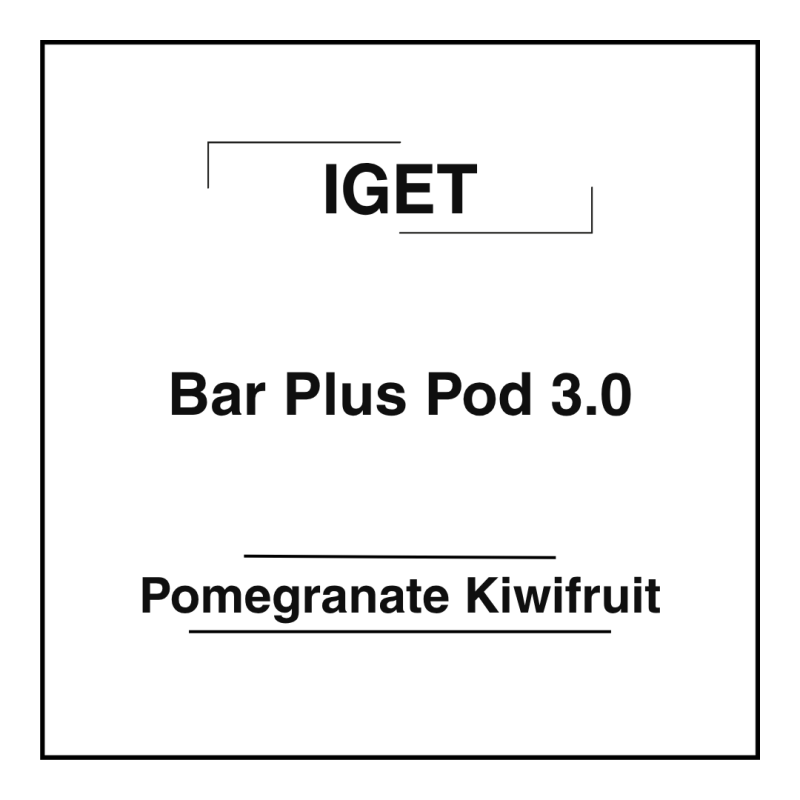 Iget Bar Plus Pod 3.0 Pomegranate Kiwifruit