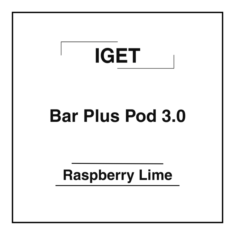 Iget Bar Plus Pod 3.0 Raspberry Lime