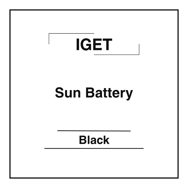 Iget Sun Battery Black