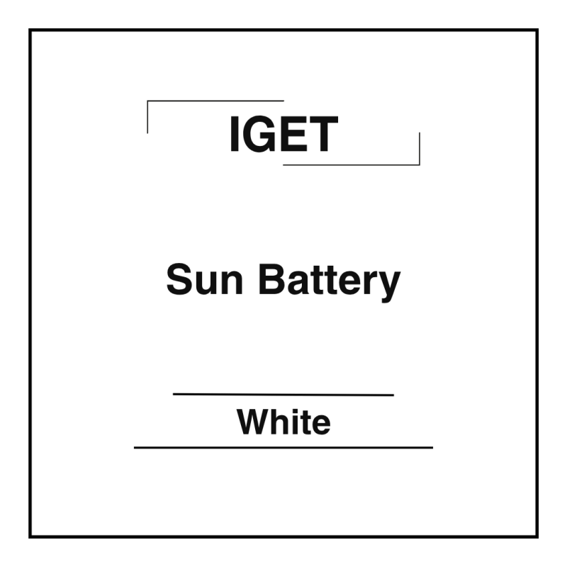 Iget Sun Battery White