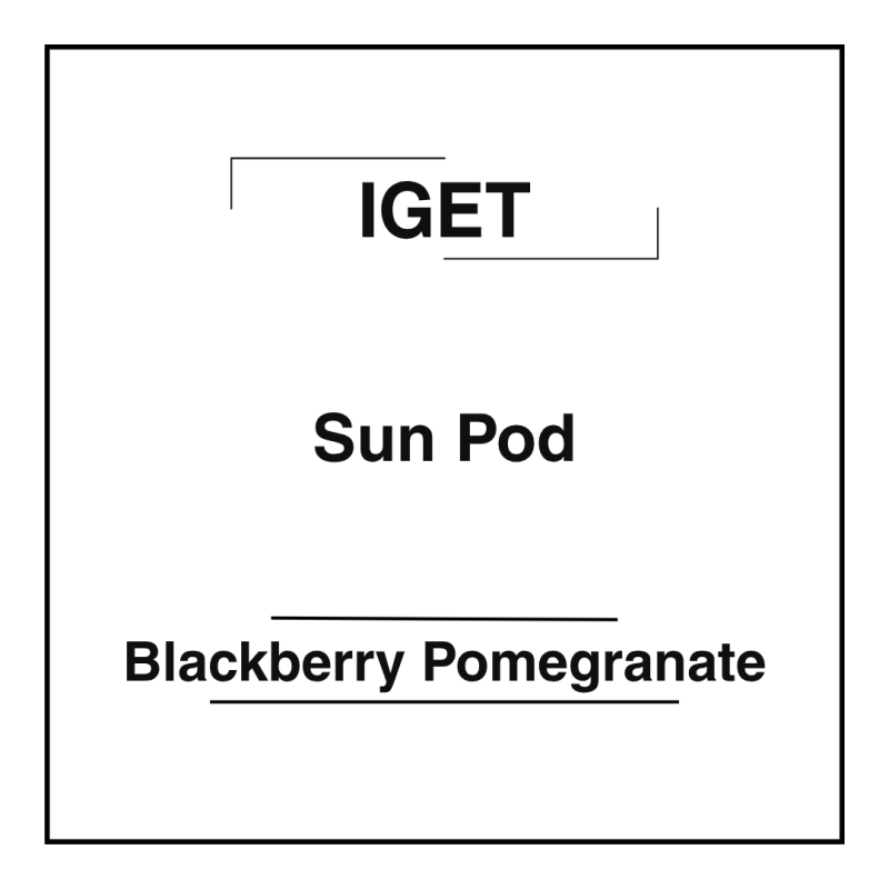 Iget Sun Pod Blackberry Pomegranate