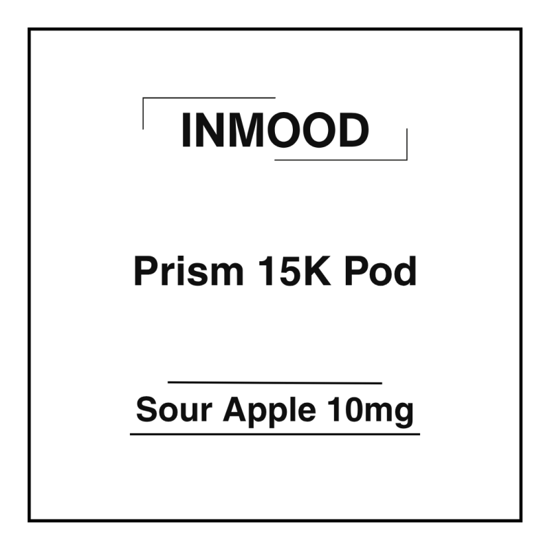 Inmood Prism 15K Pod Sour Apple 10mg