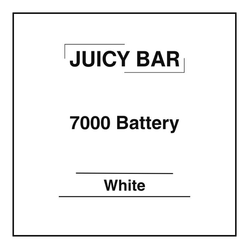 Juicy Bar 7000 Battery White (Glossy Finish)