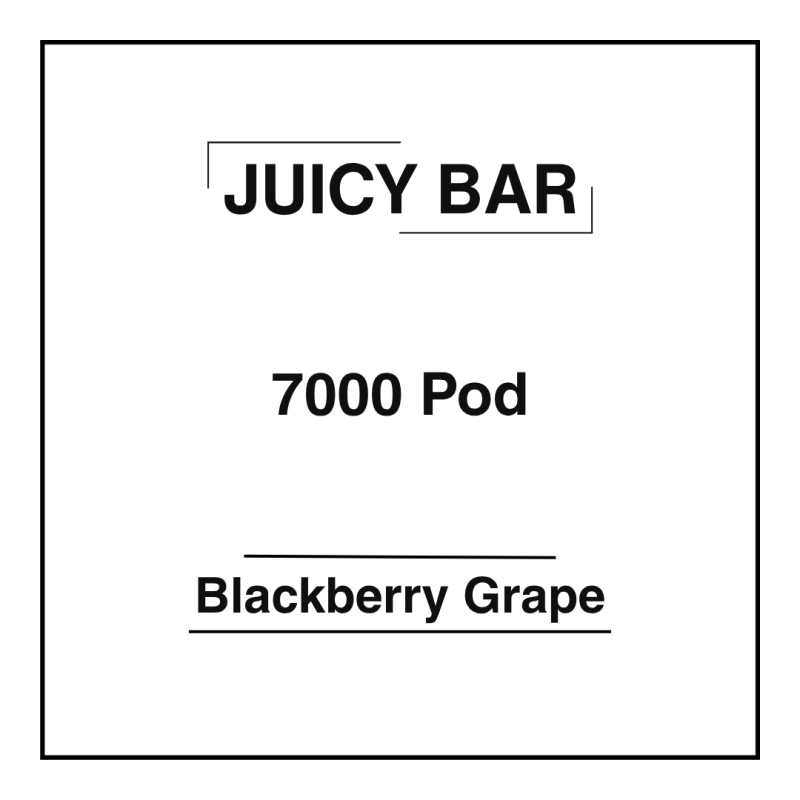 Juicy Bar 7000 Pod Blackberry Grape (Blackcurrent Grapefruit)