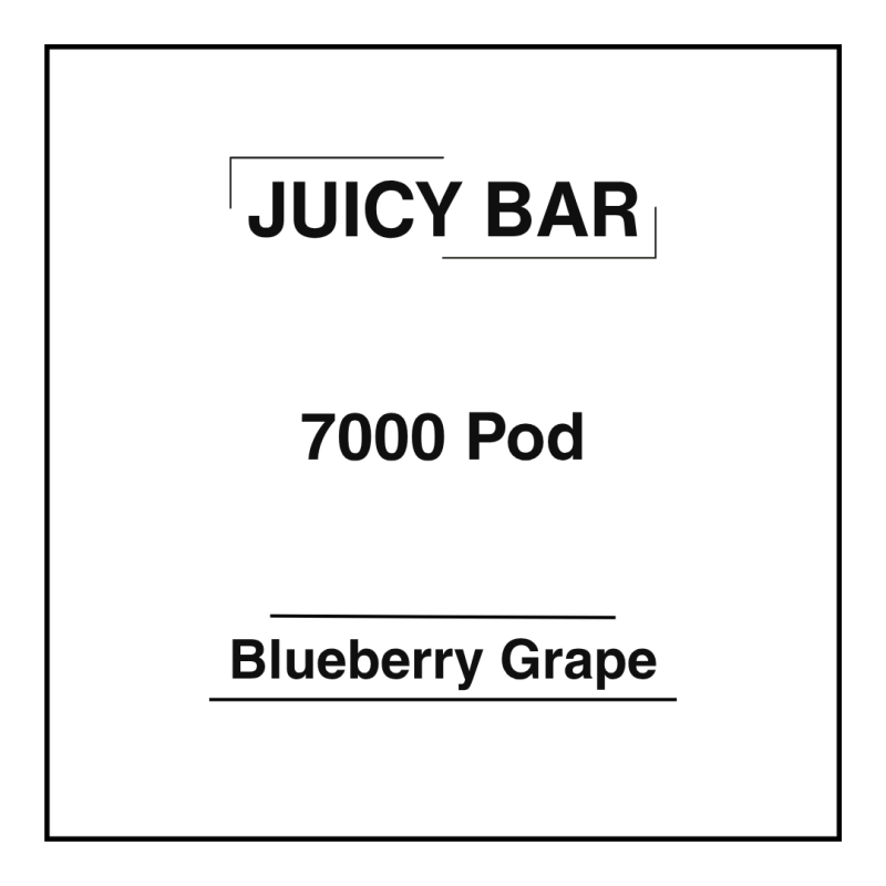 Juicy Bar 7000 Pod Blueberry Grape