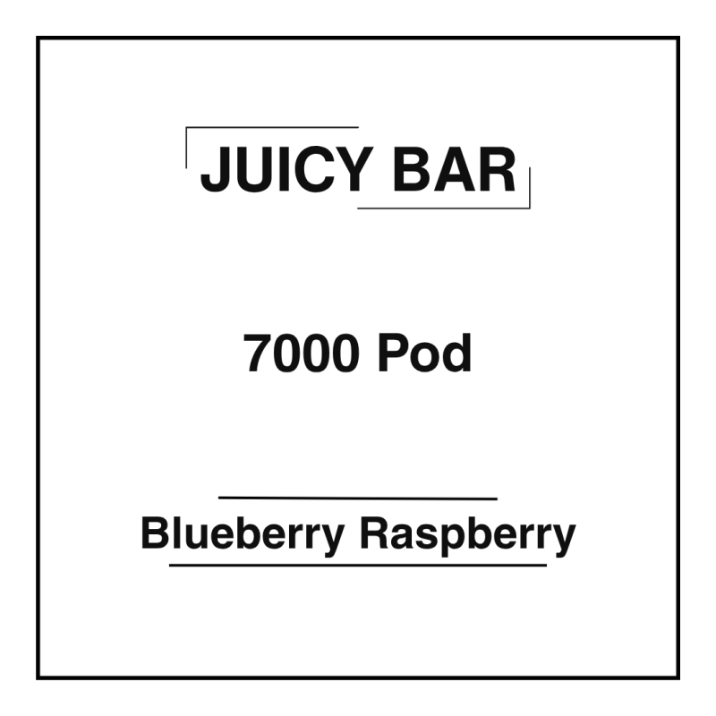 Juicy Bar 7000 Pod Blueberry Raspberry