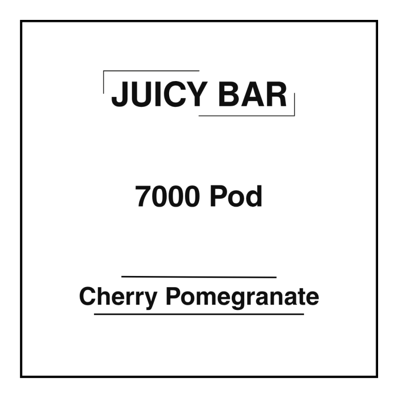 Juicy Bar 7000 Pod Cherry Pomegranate