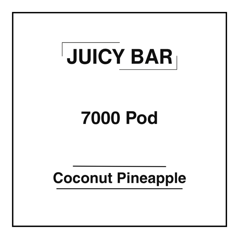 Juicy Bar 7000 Pod Coconut Pineapple
