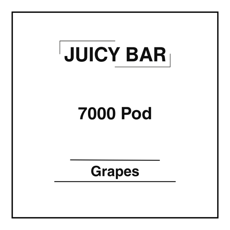 Juicy Bar 7000 Pod Grapes