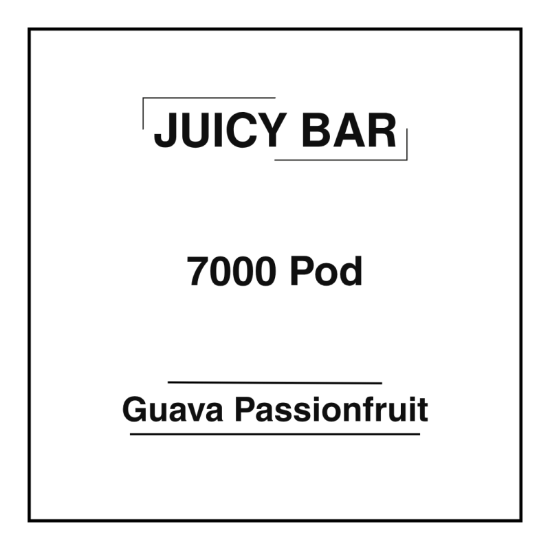 Juicy Bar 7000 Pod Guava Passionfruit