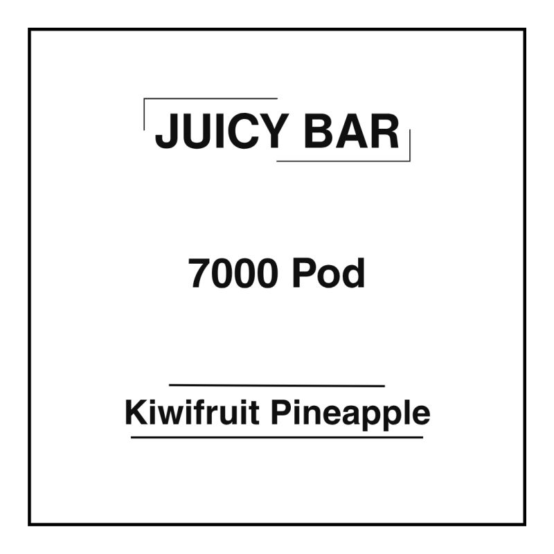 Juicy Bar 7000 Pod Kiwifruit Pineapple