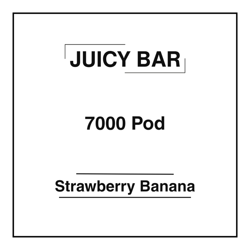 Juicy Bar 7000 Pod Strawberry Banana
