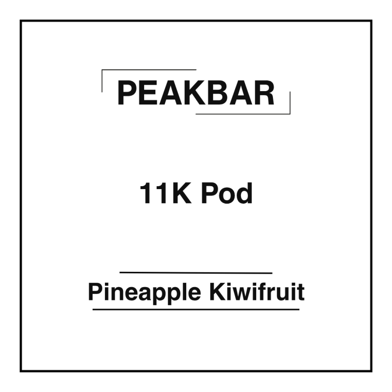 Peakbar 11K Pod Pineapple Kiwifruit
