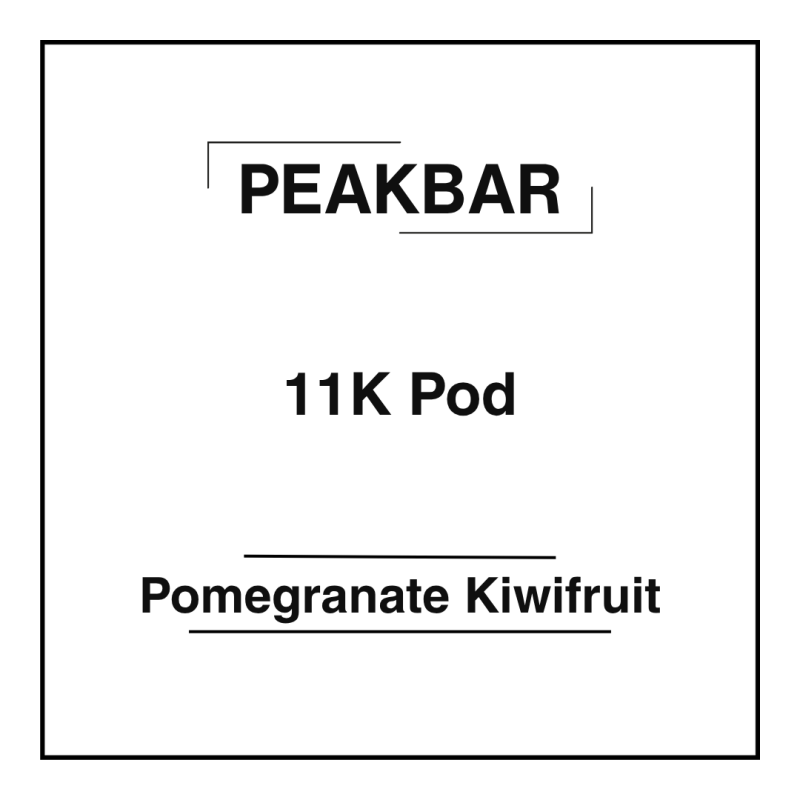 Peakbar 11K Pod Pomegranate Kiwifruit