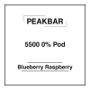 Peakbar 5500 0% Pod Blueberry Raspberry
