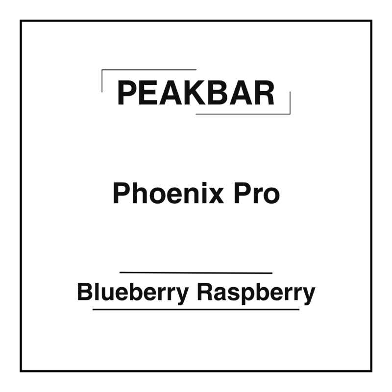 Peakbar Phoenix Pro Blueberry Raspberry