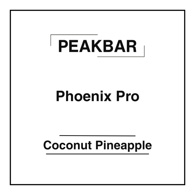 Peakbar Phoenix Pro Coconut Pineapple